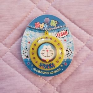 NIB Doraemon Light Up Keychain